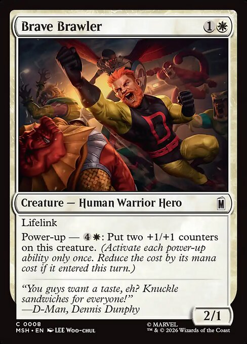 MSH, Brave Brawler, Standard, 8, C, Near Mint, Normal, EN