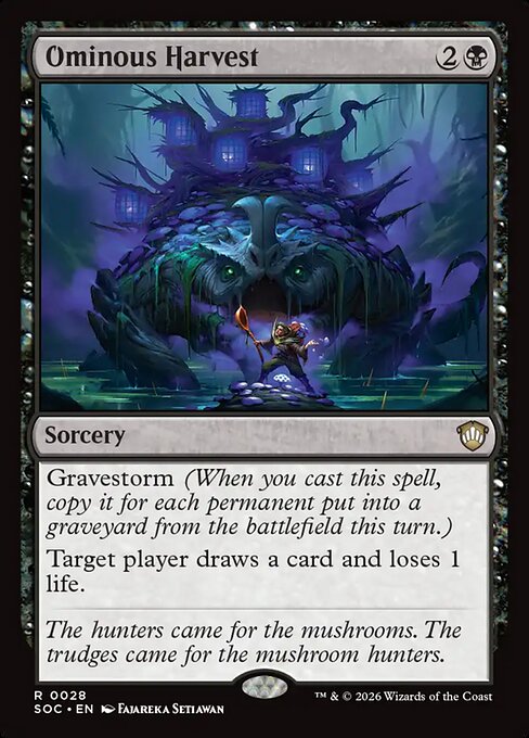 SOC, Ominous Harvest, Standard, 28, R, Near Mint, Normal, EN