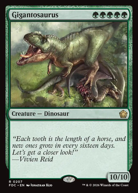 FDC, Gigantosaurus, Standard, 207, R, Near Mint, Normal, EN