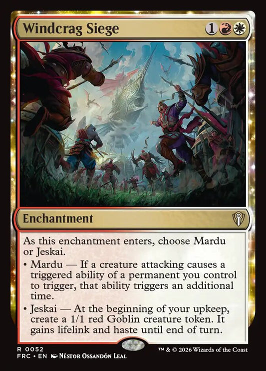 FRC, Windcrag Siege, Standard, 52, R, Near Mint, Normal, EN