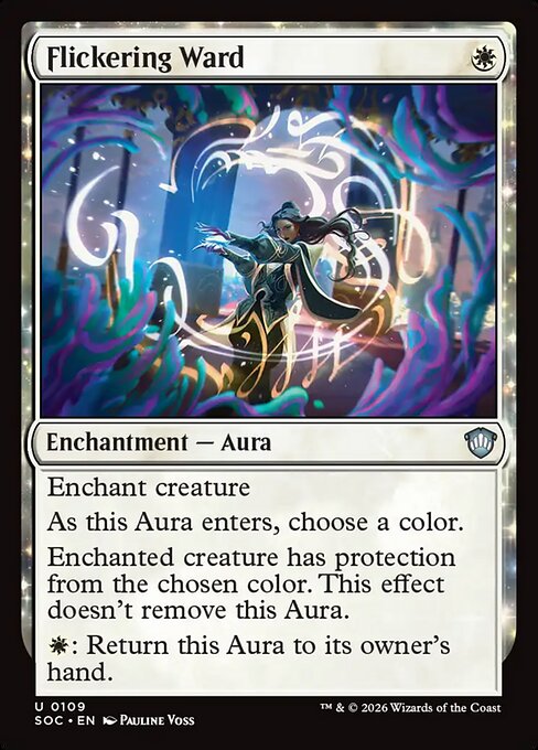 SOC, Flickering Ward, Standard, 109, U, Near Mint, Normal, EN