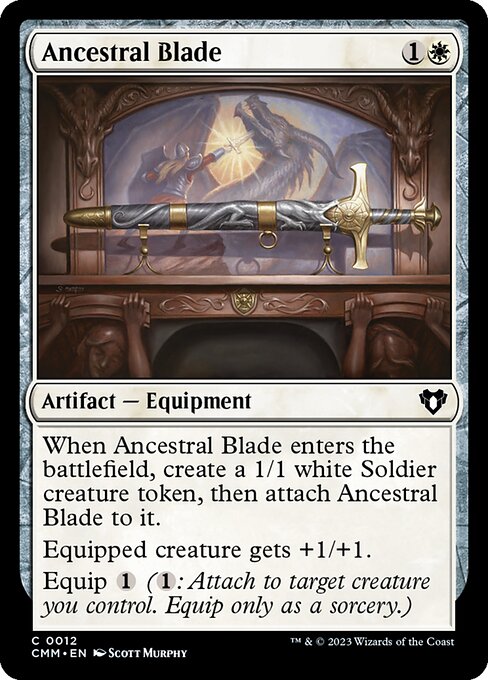 CMM, Ancestral Blade, Standard, 12, C, Near Mint, Normal, EN