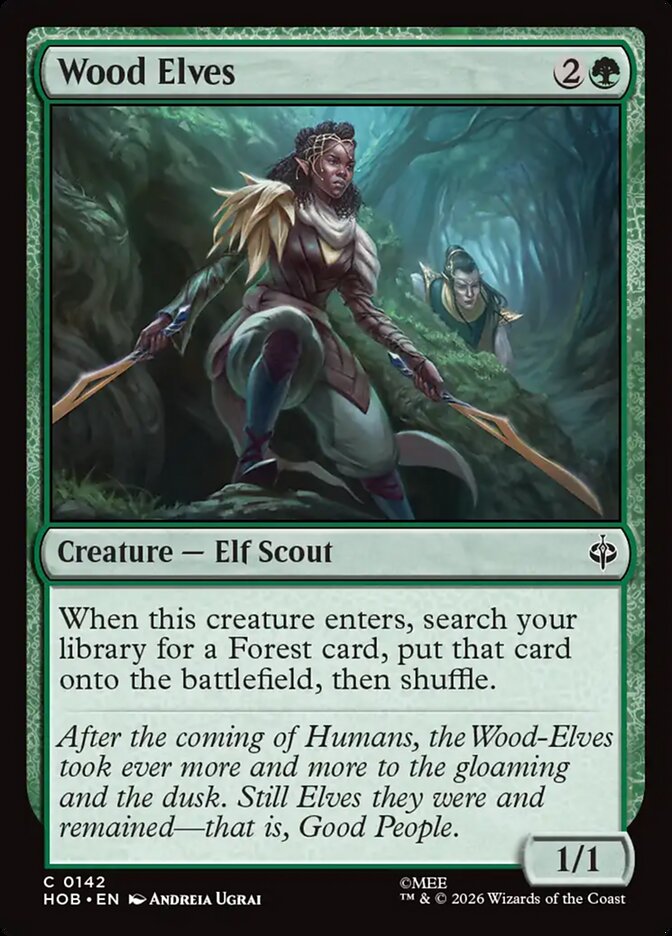 HOB, Wood Elves, Standard, 142, C, Near Mint, (Foil), EN