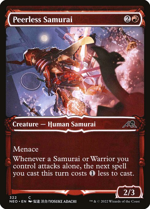 NEO, Peerless Samurai, (Showcase), 322, C, Near Mint, (Foil), EN