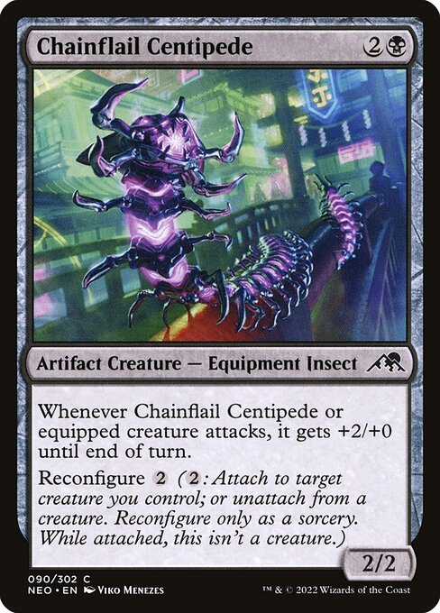 NEO, Chainflail Centipede, Standard, 90, C, Near Mint, Normal, EN