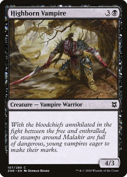 ZNR, Highborn Vampire, Standard, 107, C, Near Mint, Normal, EN