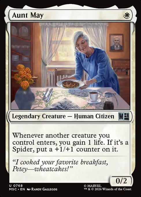 MSC, Aunt May, Standard, 768, U, Near Mint, Normal, EN