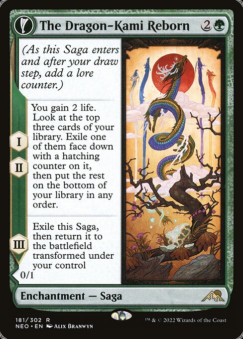 NEO, The Dragon-Kami Reborn // Dragon-Kami's Egg, Standard, 181, R, Near Mint, Normal, EN
