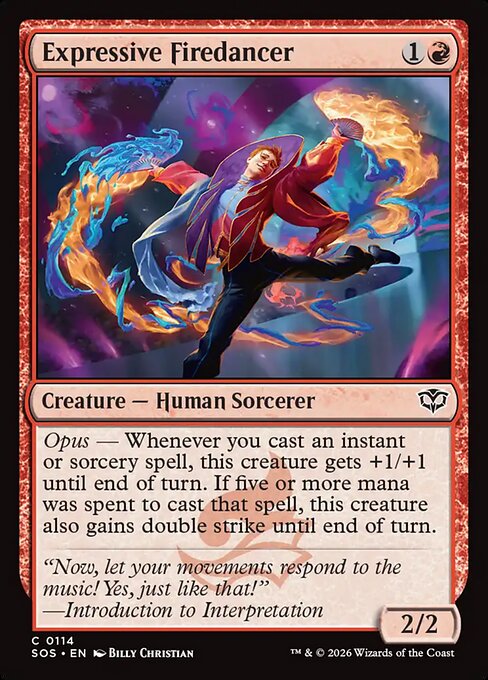 SOS, Expressive Firedancer, Standard, 114, C, Near Mint, Normal, EN