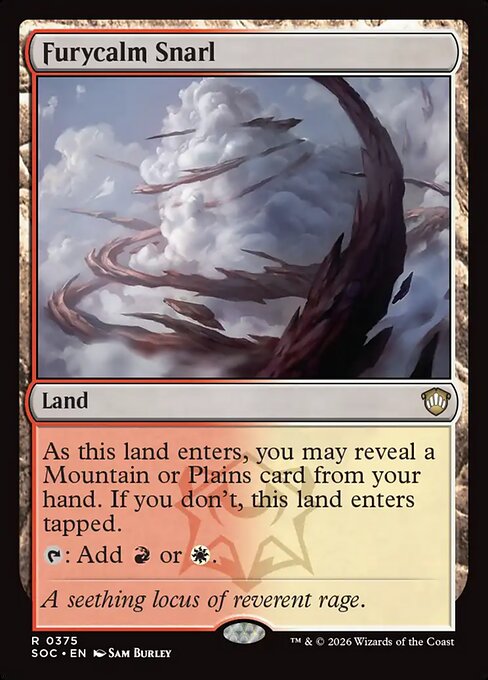 SOC, Furycalm Snarl, Standard, 375, R, Near Mint, Normal, EN