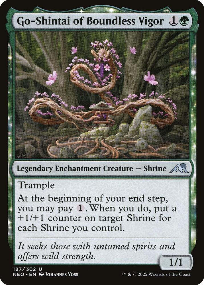 NEO, Go-Shintai of Boundless Vigor, Normal, 187, U, Near Mint, Foil, EN