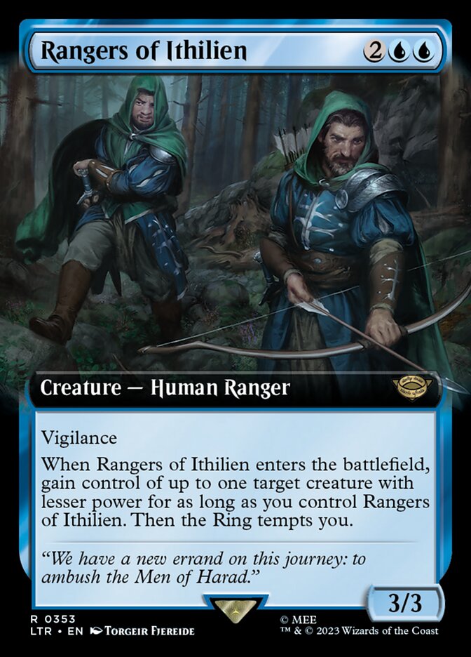 LTR, Rangers of Ithilien, (Extended Art), 353, R, Near Mint, Normal, EN