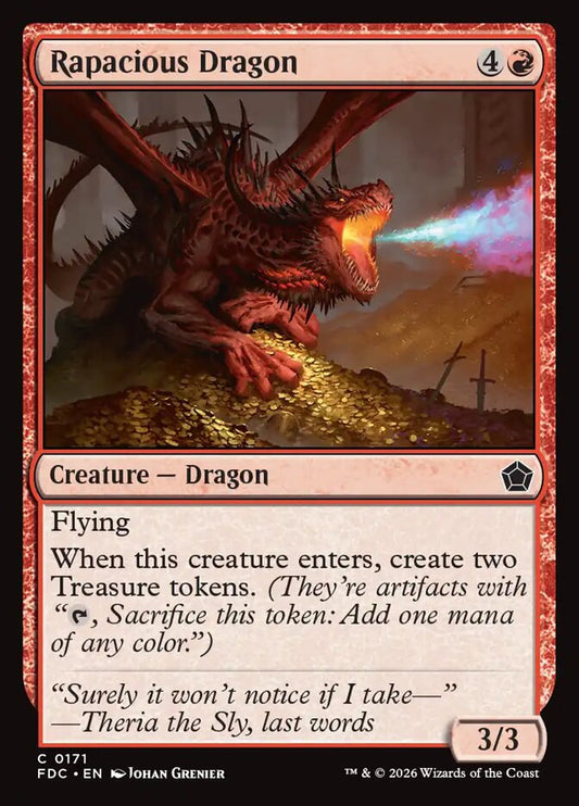 FDC, Rapacious Dragon, Standard, 171, C, Near Mint, Normal, EN
