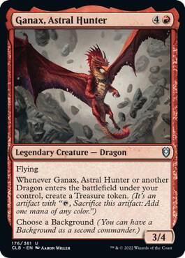 CLB, Ganax, Astral Hunter, Standard, 176, U, Near Mint, Foil, EN