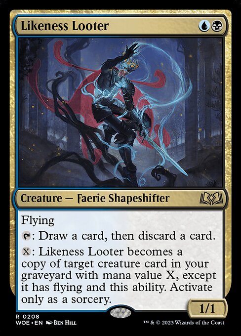 WOE, Likeness Looter, Standard, 208, R, Near Mint, (Foil), EN