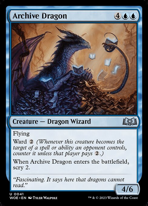 WOE, Archive Dragon, Standard, 41, U, Near Mint, (Foil), EN