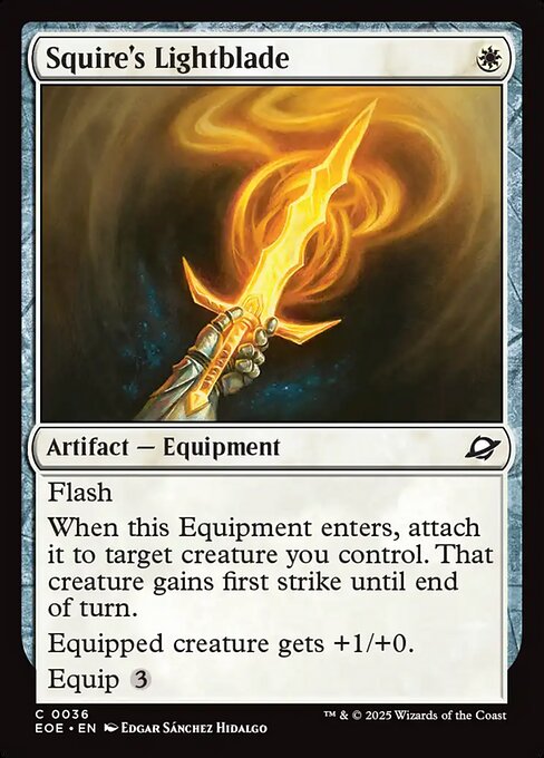 EOE, Squire's Lightblade, Standard, 36, C, Near Mint, Normal, EN