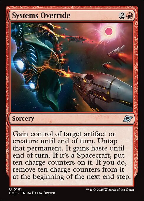 EOE, Systems Override, Standard, 161, U, Near Mint, (Foil), EN