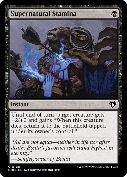 CMM, Supernatural Stamina, Standard, 188, C, Near Mint, Normal, EN