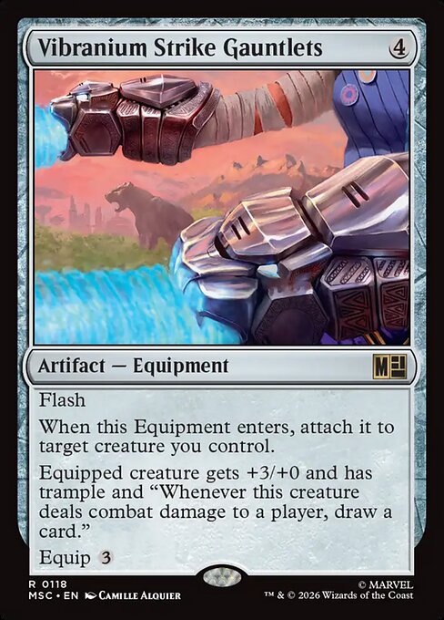 MSC, Vibranium Strike Gauntlets, Standard, 118, R, Near Mint, Normal, EN