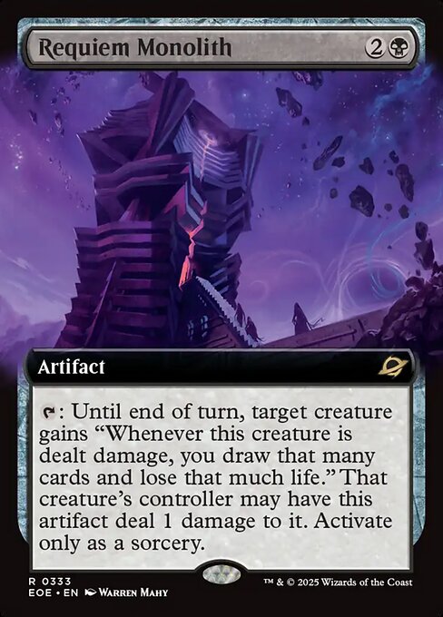 EOE, Requiem Monolith, (Extended Art), 333, R, Near Mint, (Foil), EN