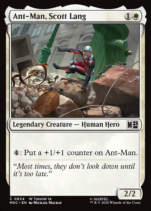 MSC, Ant-Man, Scott Lang, Standard, 834, C, Near Mint, Normal, EN