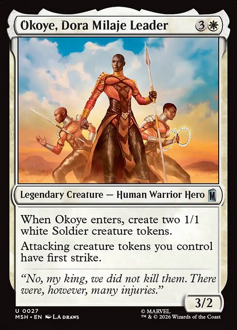 MSH, Okoye, Dora Milaje Leader, Standard, 27, U, Near Mint, Normal, EN