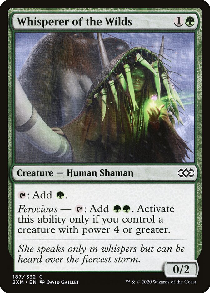 2XM, Whisperer of the Wilds, Standard, 187, C, Near Mint, Normal, EN