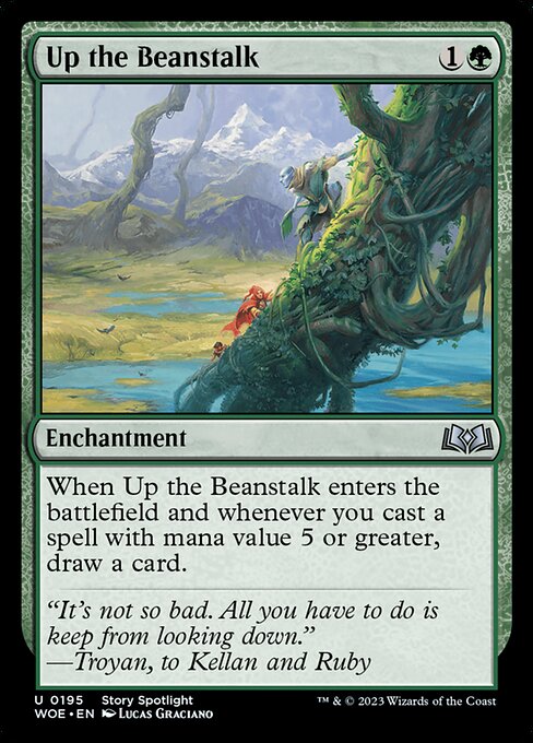 WOE, Up the Beanstalk, Standard, 195, U, Near Mint, (Foil), EN