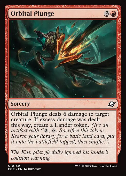 EOE, Orbital Plunge, Standard, 149, C, Near Mint, (Foil), EN