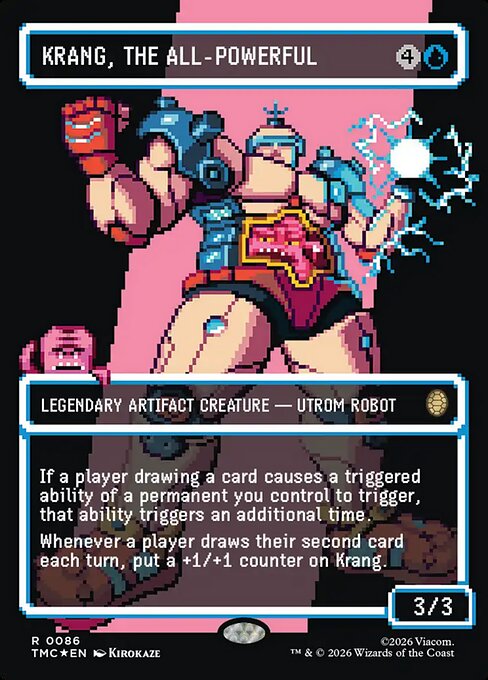 TMC, Krang, the All-Powerful, (Borderless), 86, R, Near Mint, (Surge Foil), EN