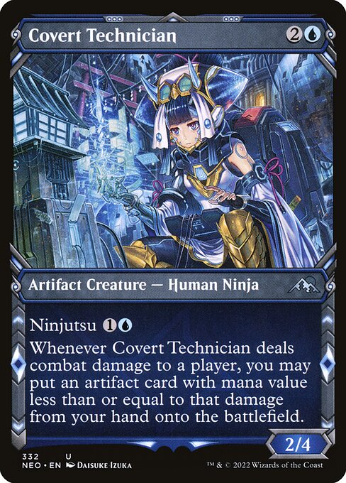 NEO, Covert Technician, (Showcase), 332, U, Near Mint, Normal, EN
