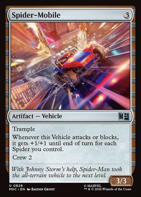 MSC, Spider-Mobile, Standard, 826, U, Near Mint, (Foil), EN