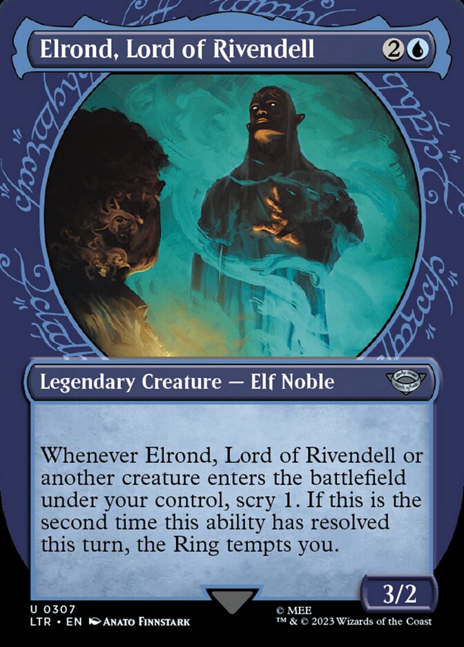 LTR, Elrond, Lord of Rivendell, (Showcase), 307, U, Near Mint, Normal, EN