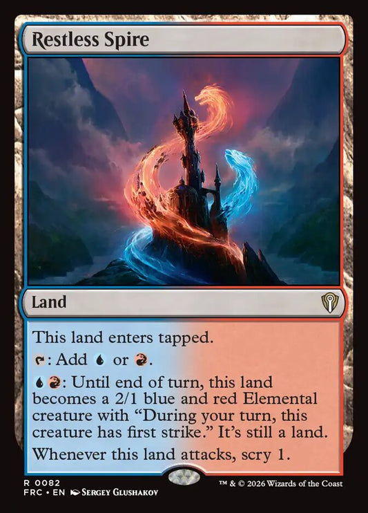 FRC, Restless Spire, Standard, 82, R, Near Mint, Normal, EN