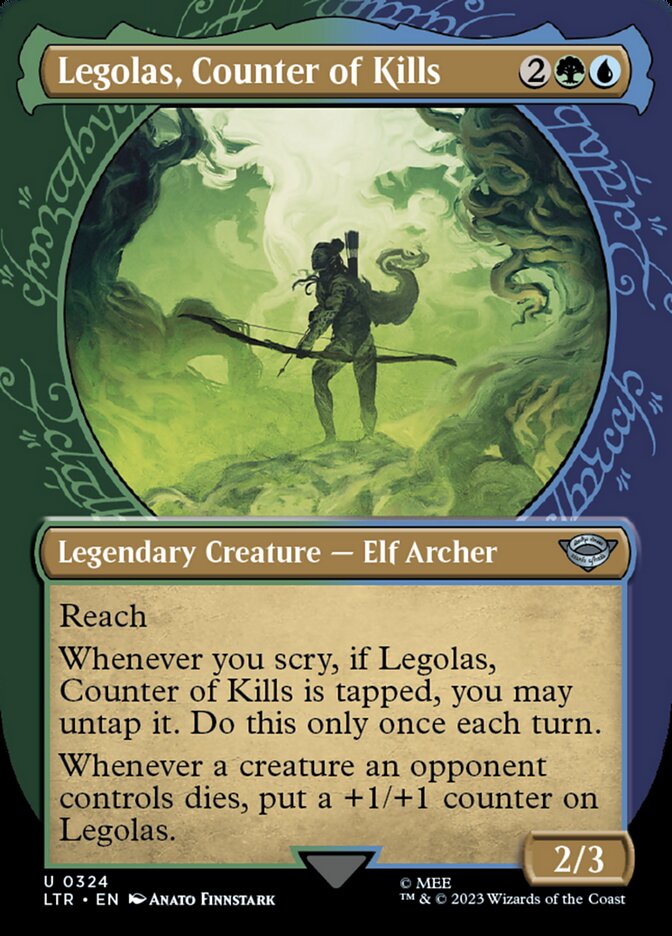 LTR, Legolas, Counter of Kills, (Showcase), 324, U, Near Mint, Normal, EN