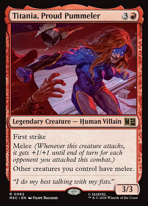 MSC, Titania, Proud Pummeler, Standard, 62, R, Near Mint, Normal, EN