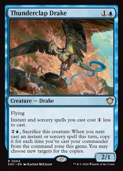 SOC, Thunderclap Drake, Standard, 204, R, Near Mint, Normal, EN