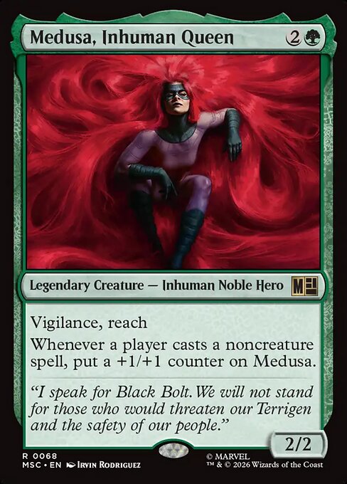 MSC, Medusa, Inhuman Queen, Standard, 68, R, Near Mint, Normal, EN