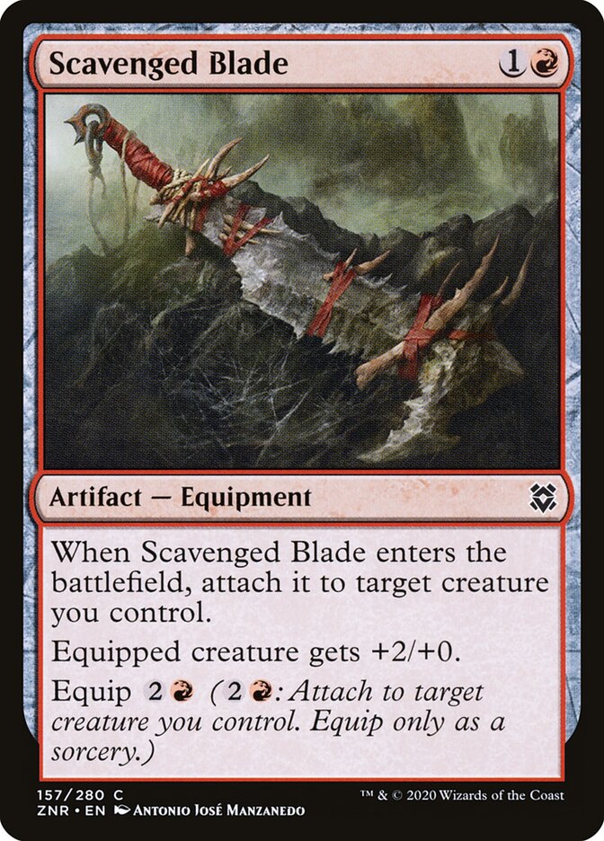 ZNR, Scavenged Blade, Standard, 157, C, Near Mint, Normal, EN