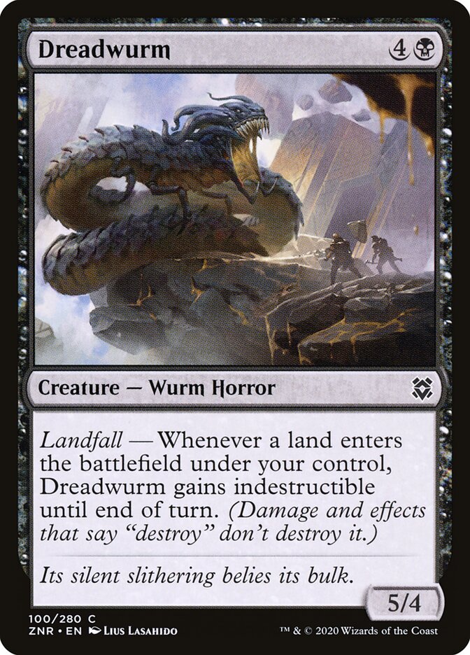 ZNR, Dreadwurm, Standard, 100, C, Near Mint, Normal, EN