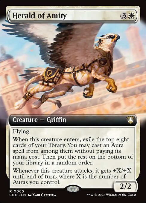 SOC, Herald of Amity, (Extended Art), 65, R, Near Mint, Normal, EN