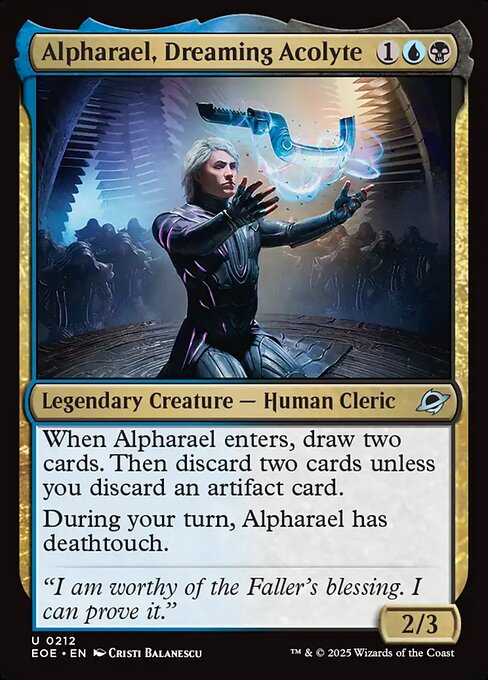 EOE, Alpharael, Dreaming Acolyte, Standard, 212, U, Near Mint, Normal, EN