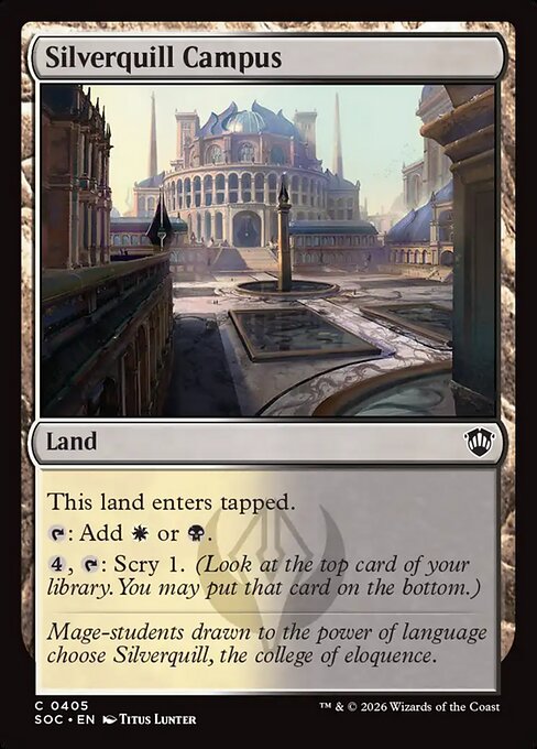 SOC, Silverquill Campus, Standard, 405, C, Near Mint, Normal, EN