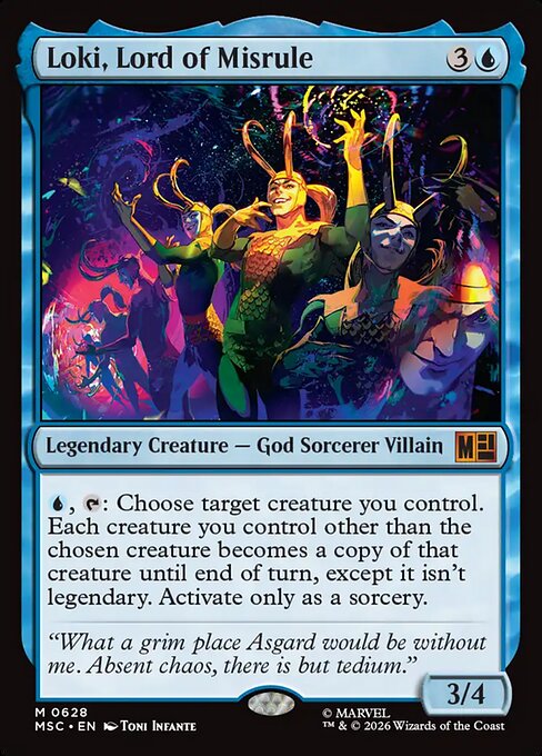 MSC, Loki, Lord of Misrule, Standard, 628, M, Near Mint, Normal, EN