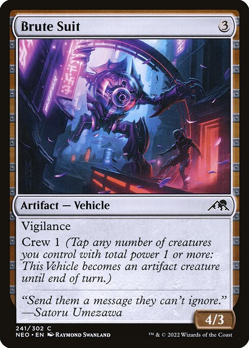 NEO, Brute Suit, Standard, 241, C, Near Mint, (Foil), EN