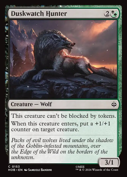 HOB, Duskwatch Hunter, Standard, 153, C, Near Mint, Normal, EN
