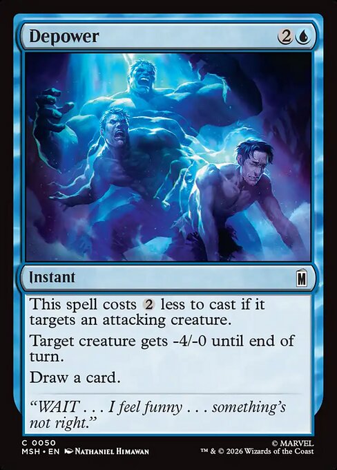 MSH, Depower, Standard, 50, C, Near Mint, (Foil), EN