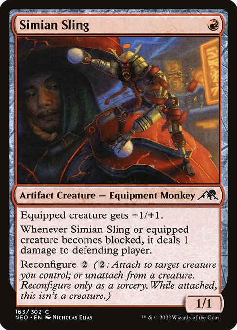 NEO, Simian Sling, Standard, 163, C, Near Mint, Normal, EN