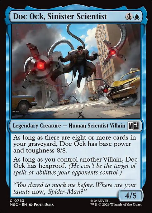 MSC, Doc Ock, Sinister Scientist, Standard, 783, C, Near Mint, (Foil), EN